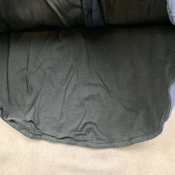 Armani Exchange Mens Shirt Medium (Fits Small) Navy Blue Double Layer Button Up - Picture 5 of 8